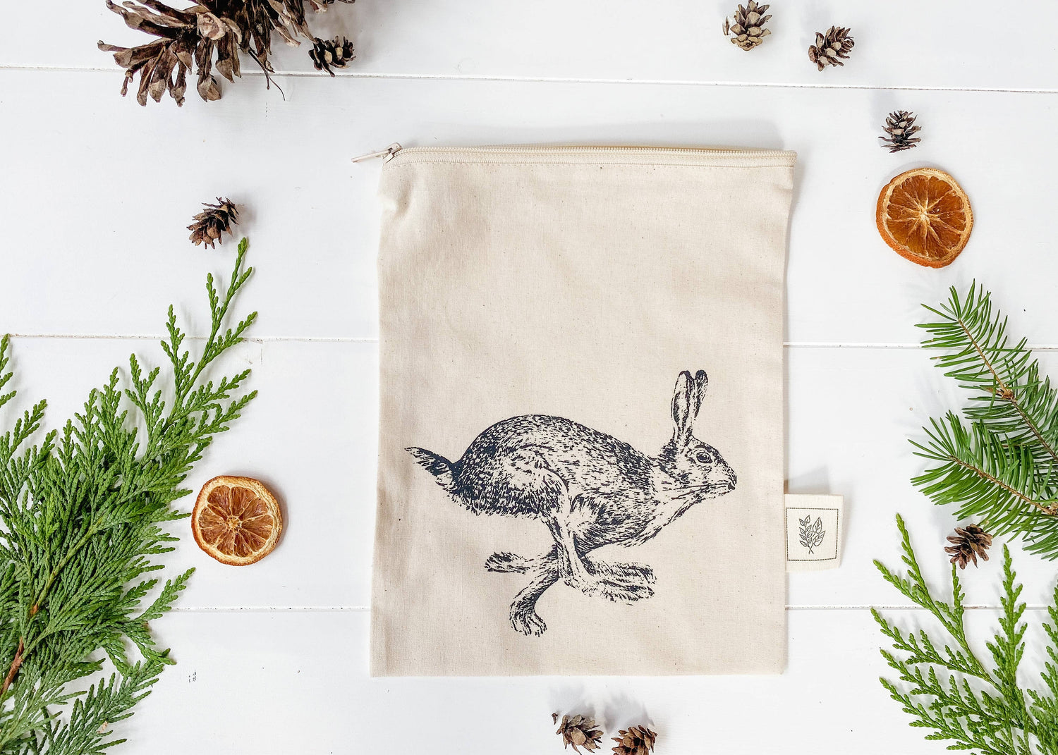 Your Green Kitchen Reusable bag / Gift bag / Hare