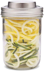 3 in 1 Spiralizer for Wide Mouth Mason Jars, Stainless Steel