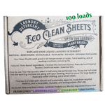 Eco Clean Laundry sheets Detergent -100 Loads